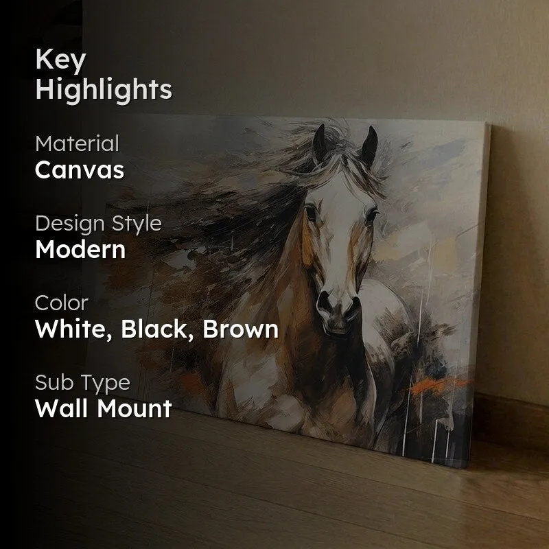 Brushed Stallion Canvas Wall Art media 2