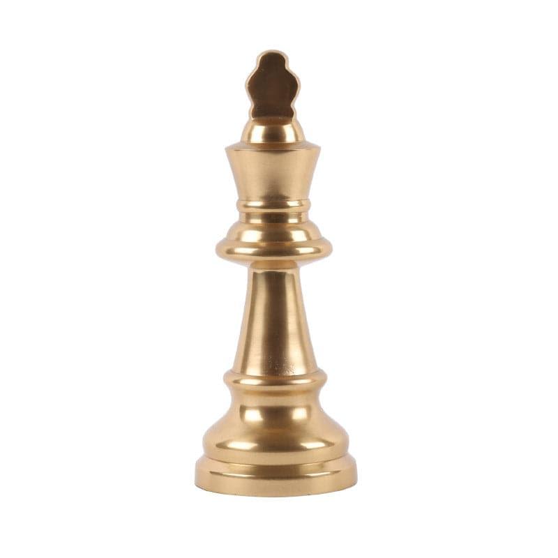 Chess Charm King Showpiece (Gold) - Set Of Two media 4