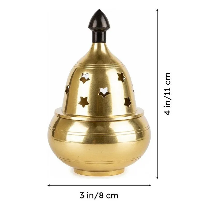 Akhand Aarti Brass Diya - Small media 5