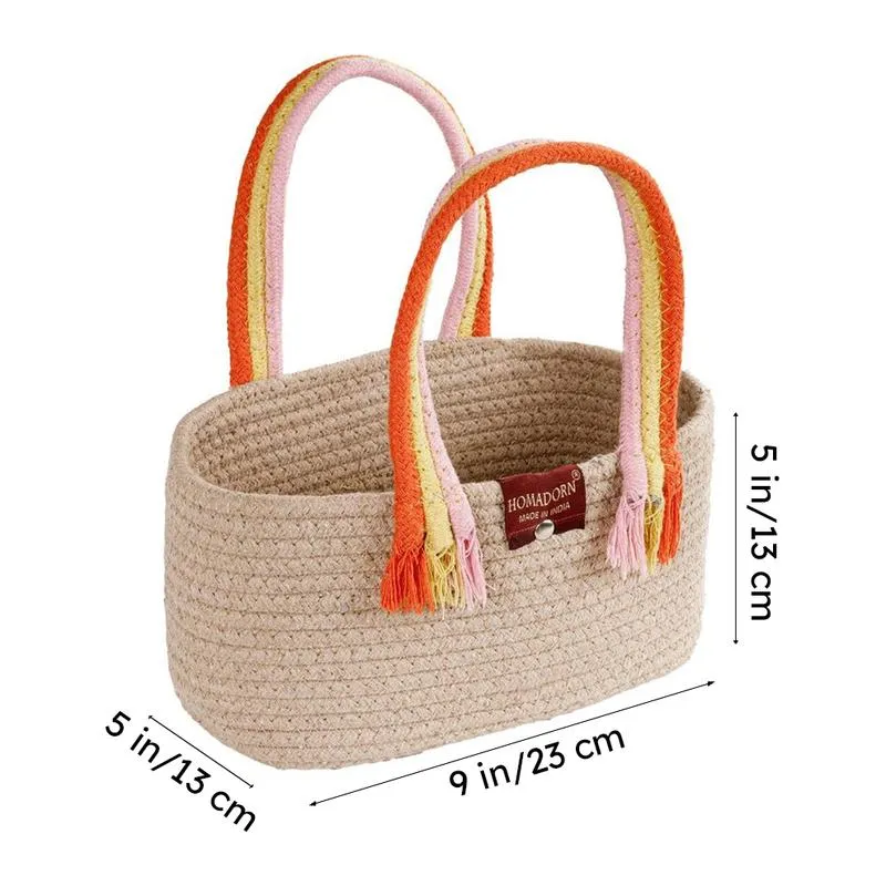 Tidy Twist Cotton Storage Basket - Beige media 8