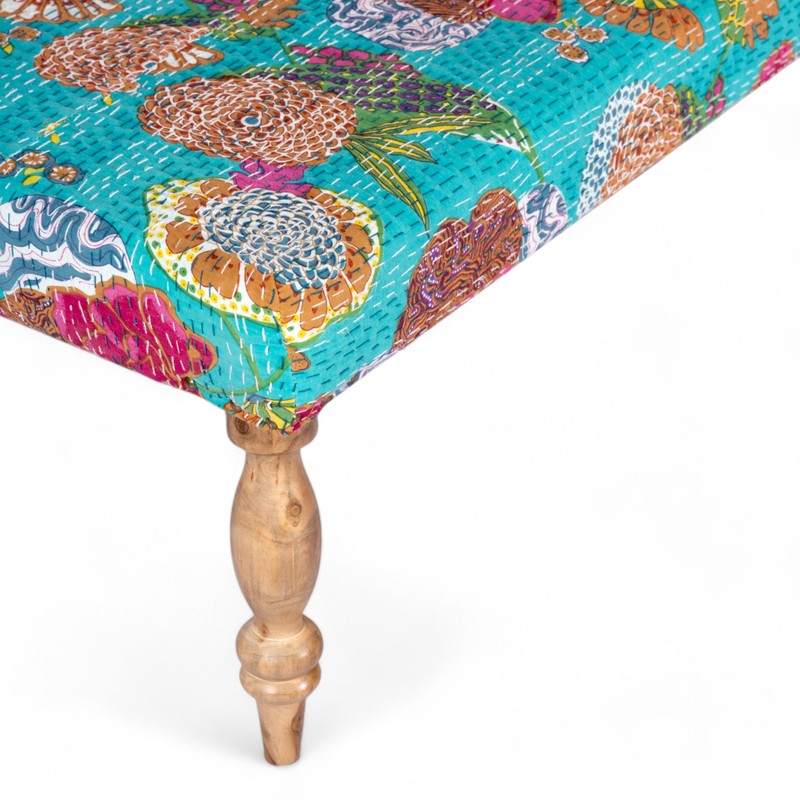 Daxen Sheesham Wooden Bench - Multicolor media 6