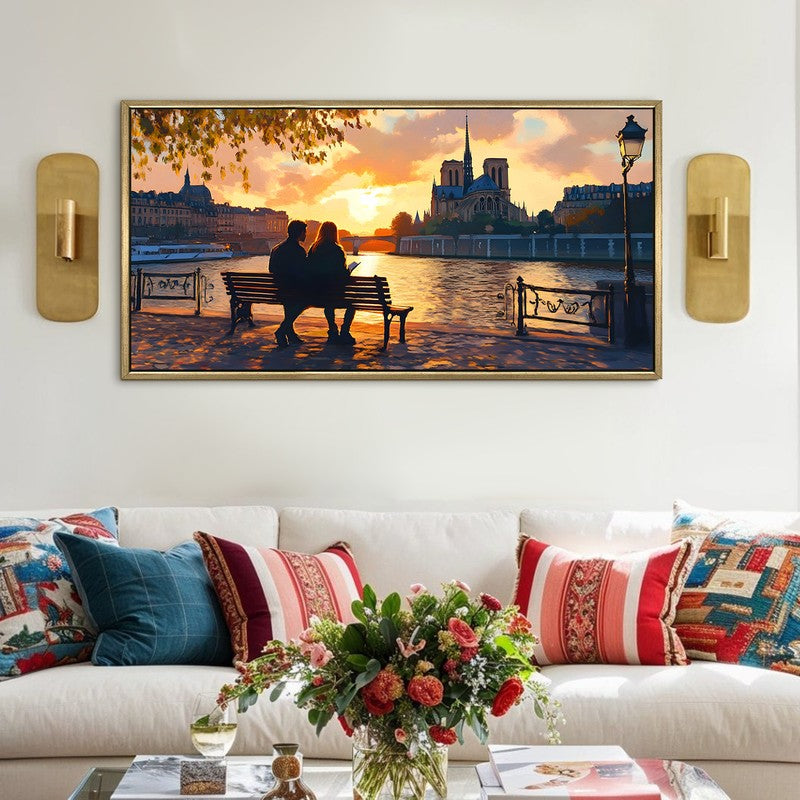 Sunhush Canvas Wall Painting With Frame