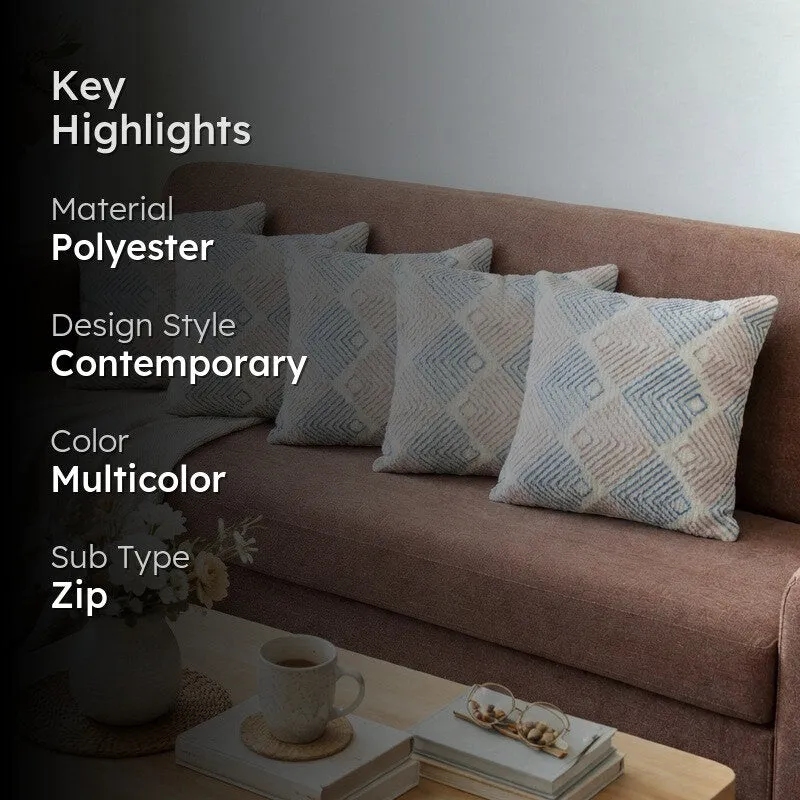 AngularAura Cushion Cover (Multicolor) - Set Of Five media 2