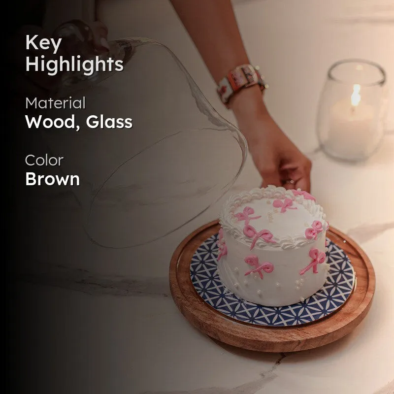 Vinso Cake Stand With Dome media 2