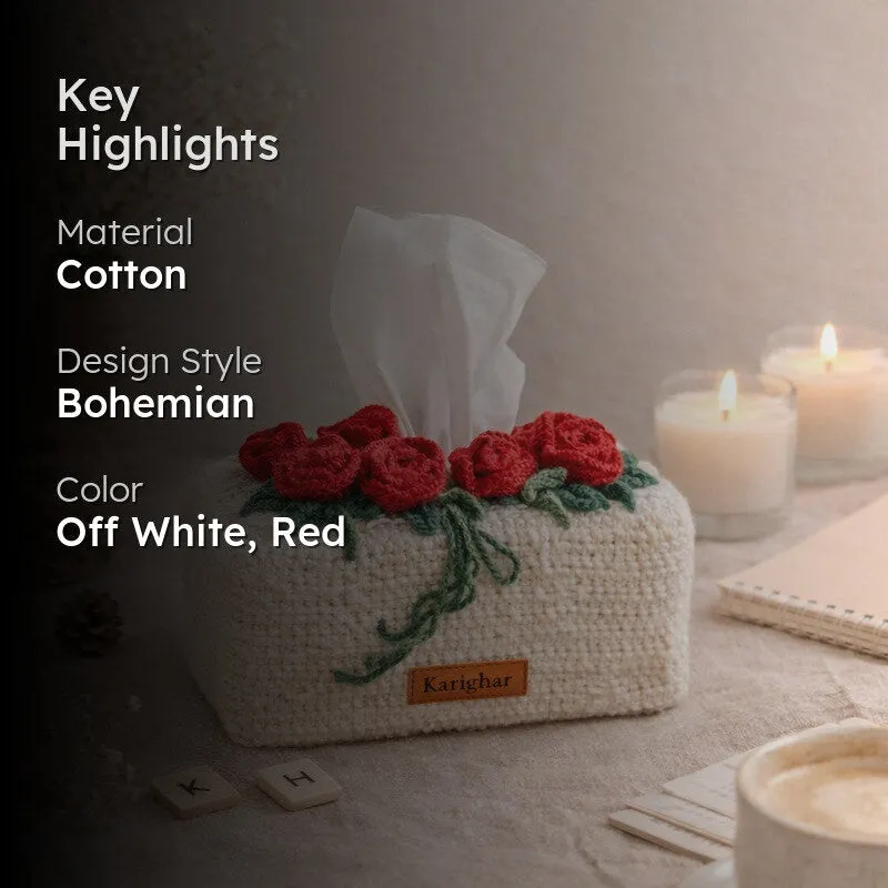 Rosette Charm Cotton Tissue Box media 2