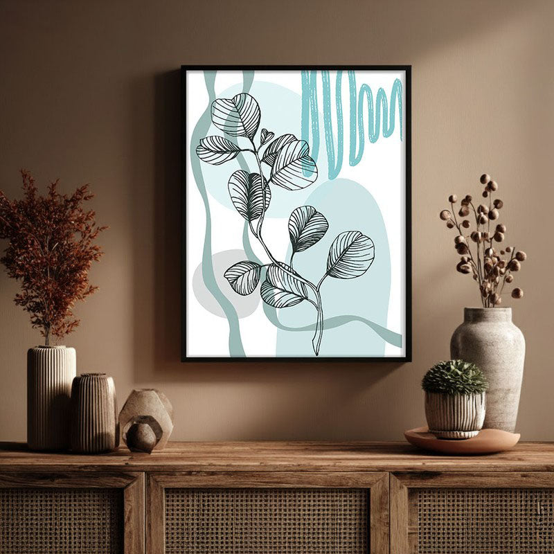 Verdant Melody Archival Canvas Wall Art - Black Frame media 3