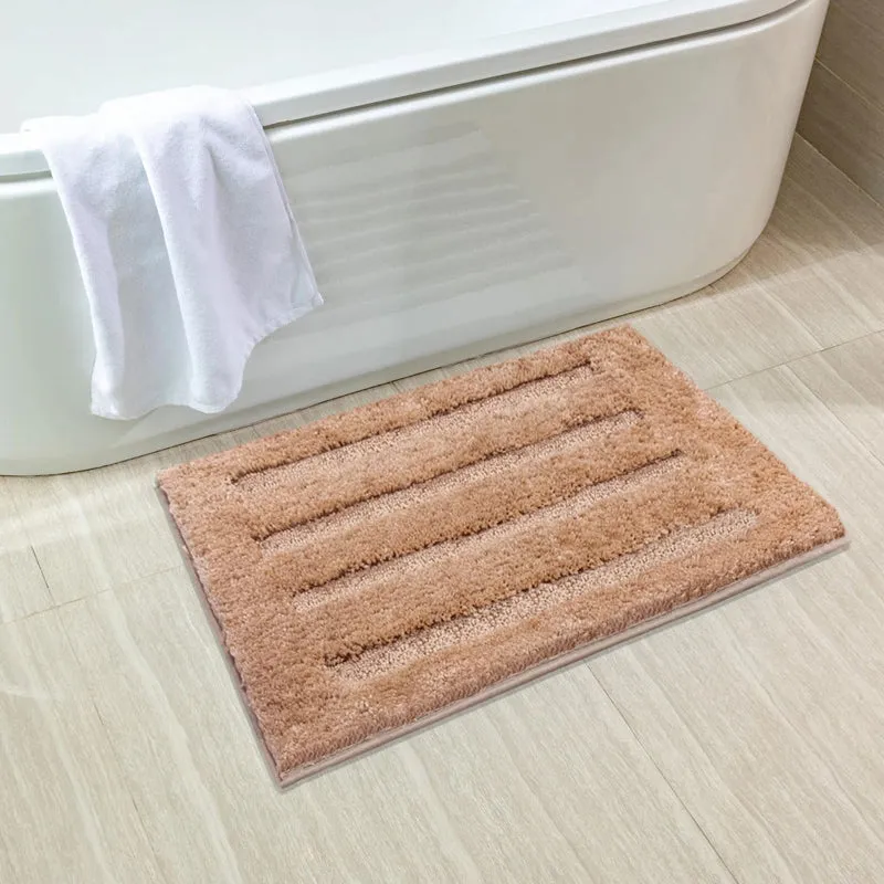 Luxe Classic Bath Mat - Taupe media 3