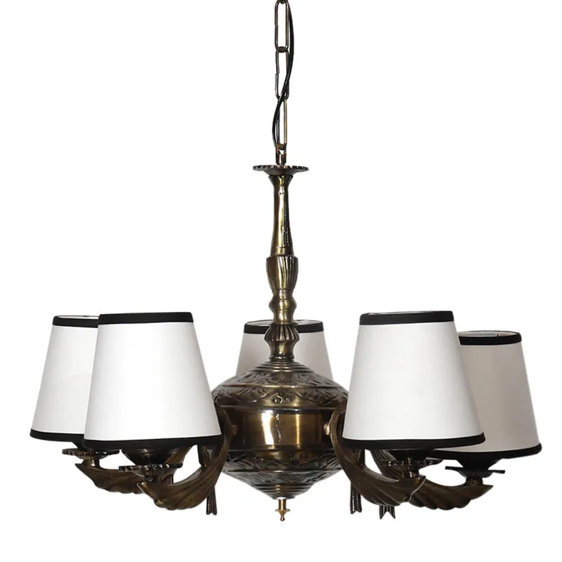 Dona Conical Golden Antique Ceiling Lamp media 3