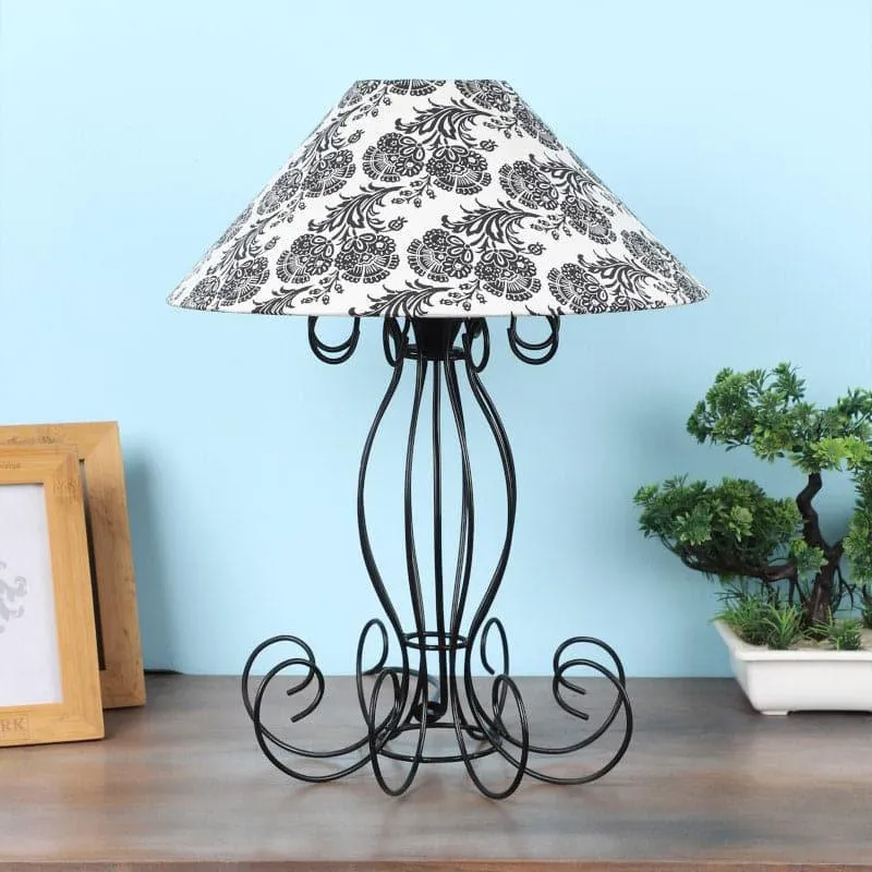 Filigree Kaito Fabric Table Lamp - Black,White media 3