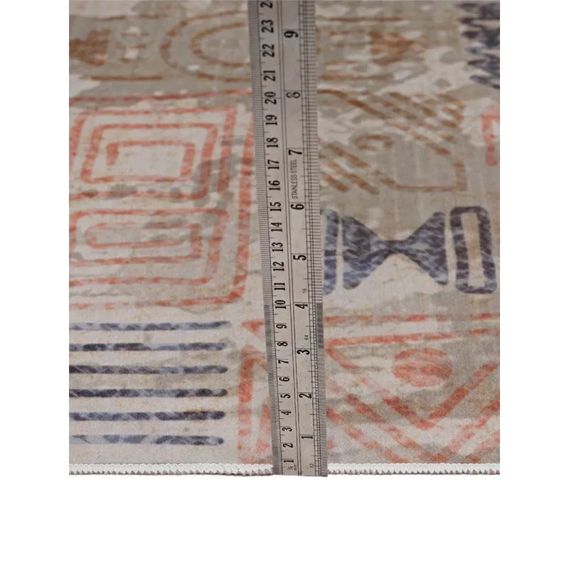 Yanika Boho Carpet - Blue & Orange media 8