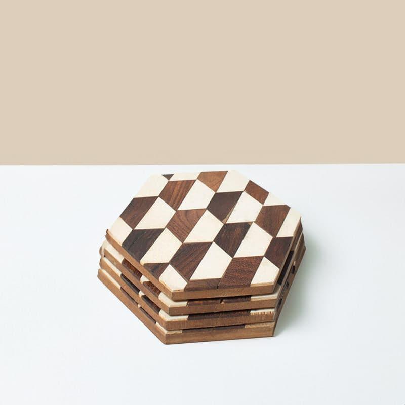 Honeycomb Matrix Coaster - Set Of Four
