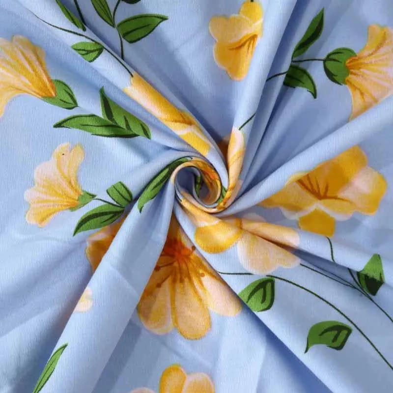 Allamanda Printed Bedsheet - 150 GSM media 4