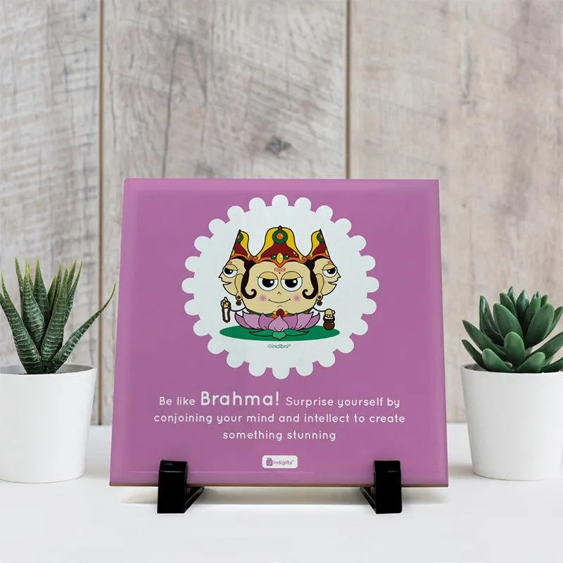 Whimsy Cute Brahma Motivational Showpiece media 1
