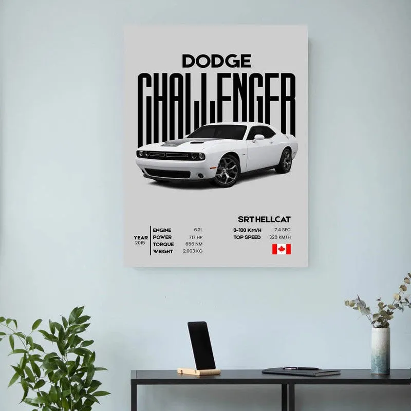 Dodge Challenger Spirit Wall Poster media 3