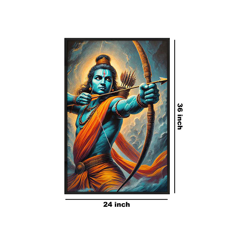 The King Of Dharma Wall Painting With Frame media 6