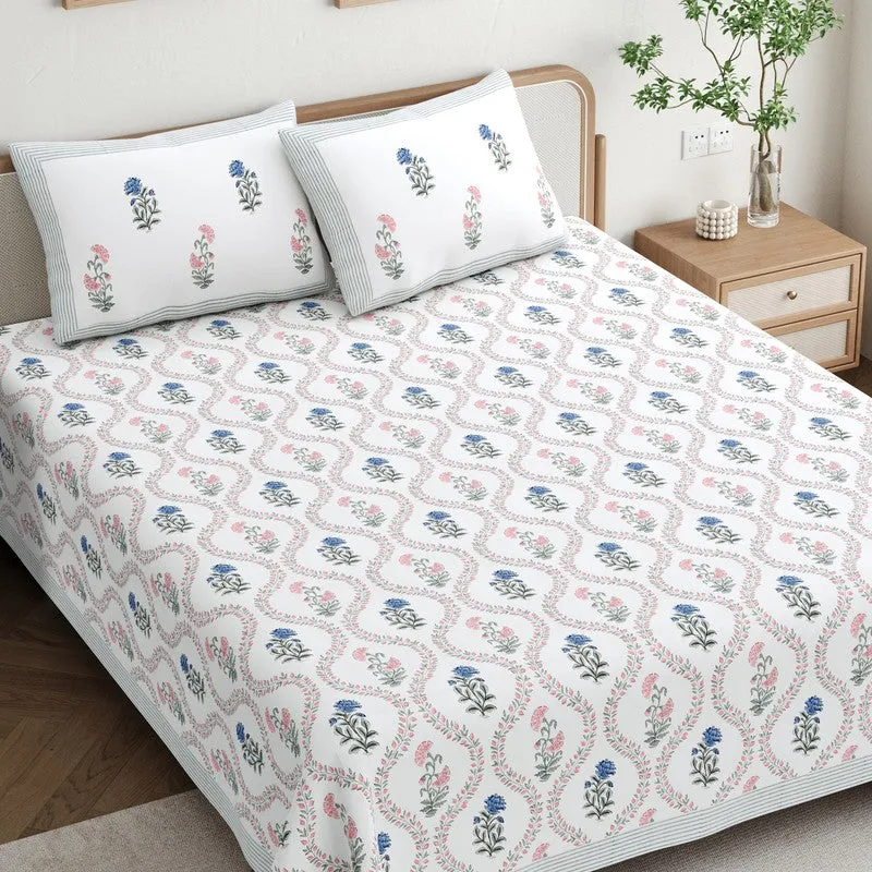 SacredPetals Cotton Bedsheet - 200 TC media 3