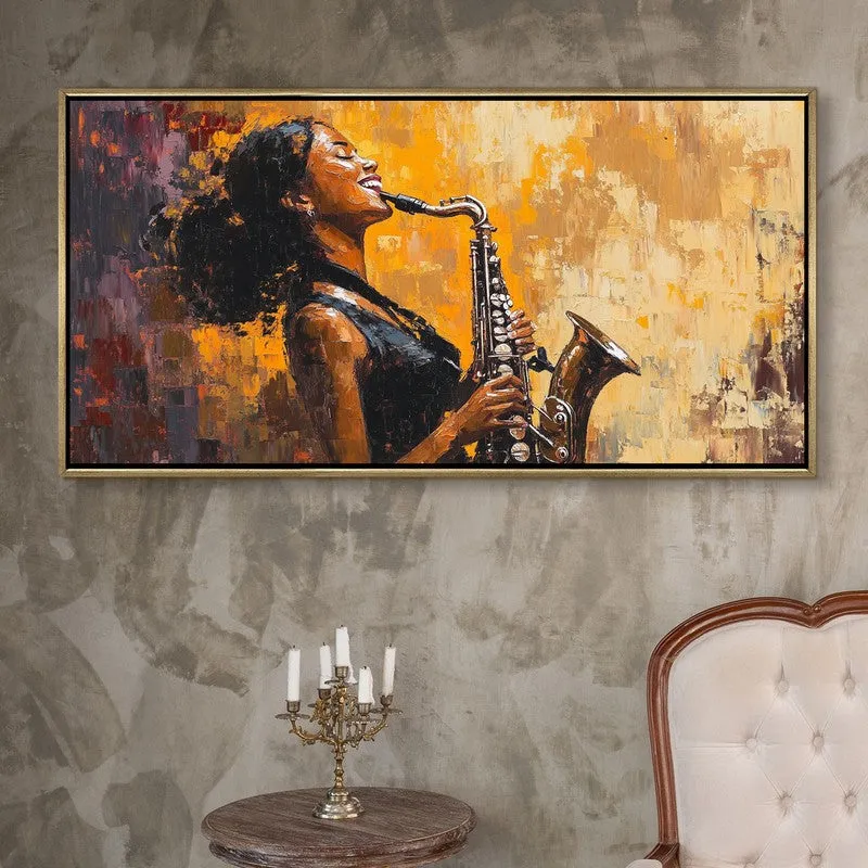 Gilded Canvas Wall Painting With Frame media 1