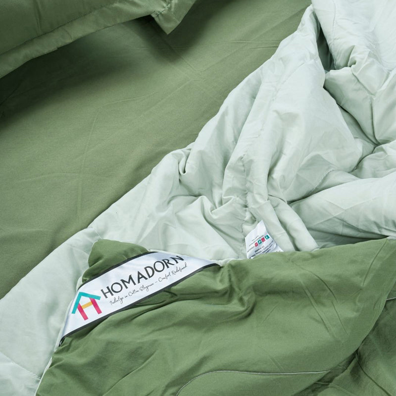 Lush Slumber Reversible Comforter (Green)  90 GSM media 7