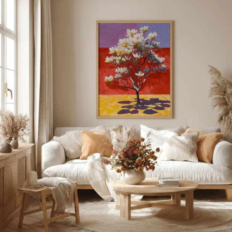 Elvane Canvas Wall Painting With Brown Frame media 1