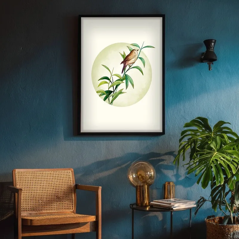 Birdsong Bliss Botanical Archival Paper Wall Art With Frame media 4