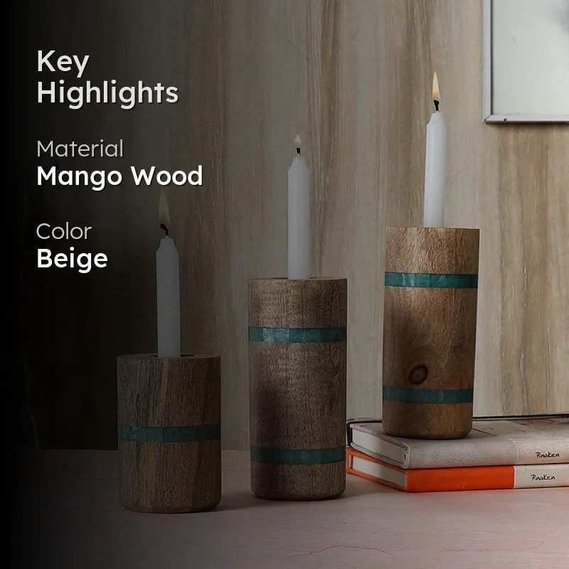 Barrella Mango Wood Candle - Set Of Three media 2