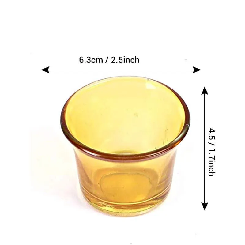 Uthena Tealight Candle Holder (Yellow) - Set Of Six media 4