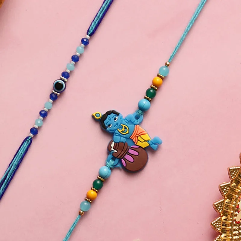 Kanna Rakhi with Roli Chawal - Three Piece Set media 3
