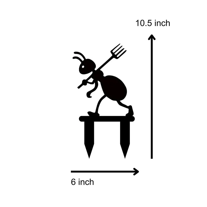 Mrs Ant Garden Stake - Set Of Four media 4