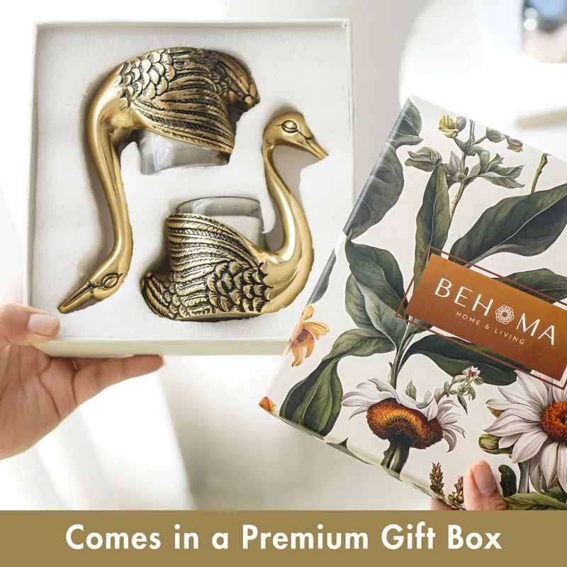Swan Amour Candle Holder - Set Of Two media 7