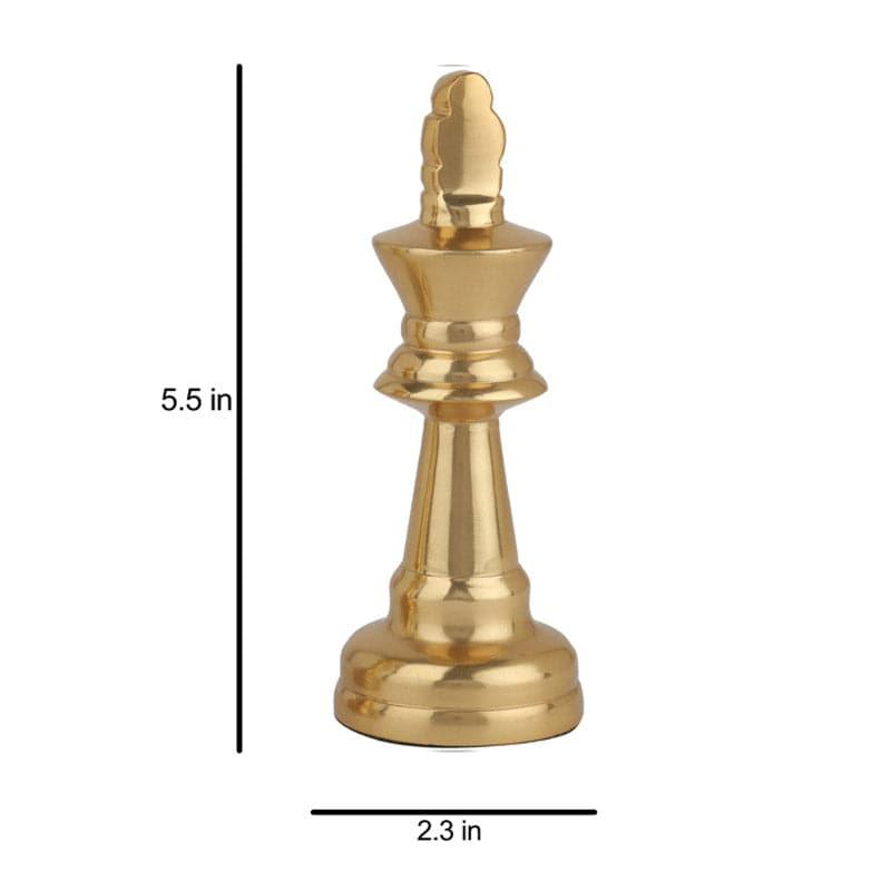 Chess Charm King Showpiece - Gold media 3