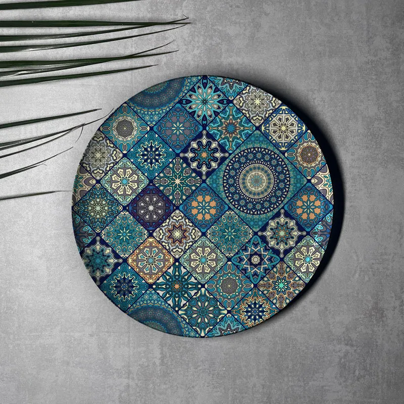 Vibrant Mosaic Metal Wall Plate - Set Of Five media 9
