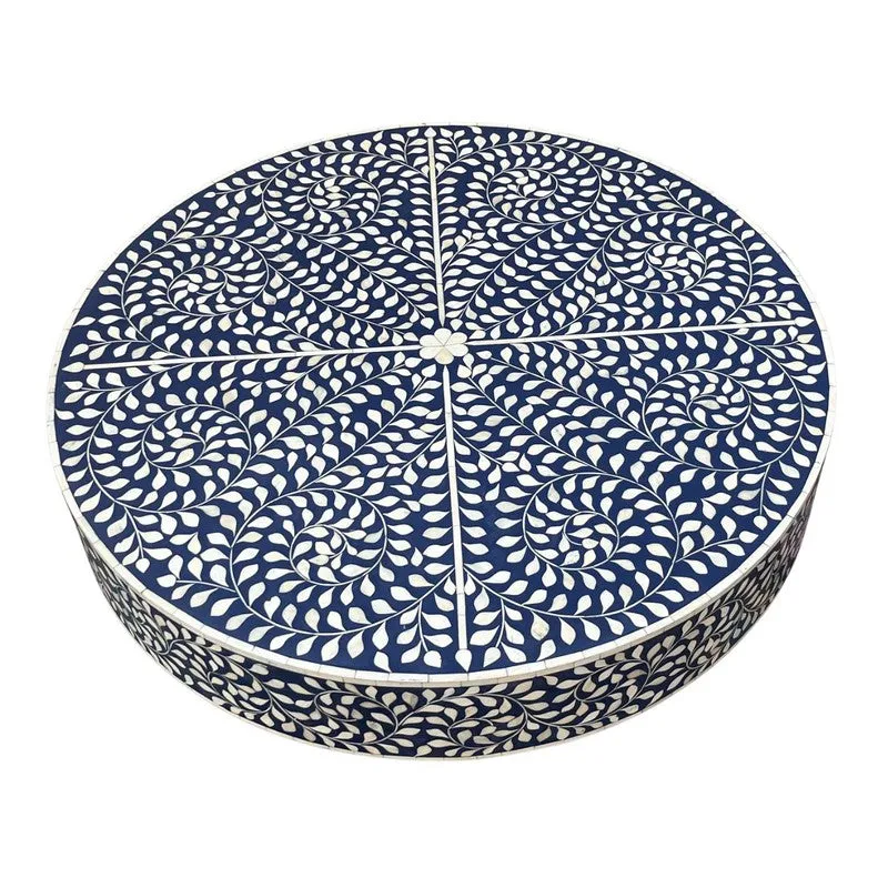 Elantra Bone Inlay Center Table - Blue media 6