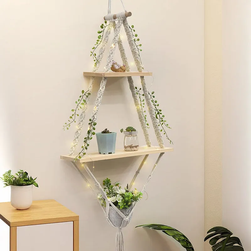 Tressa Macrame Wall Shelf media 6
