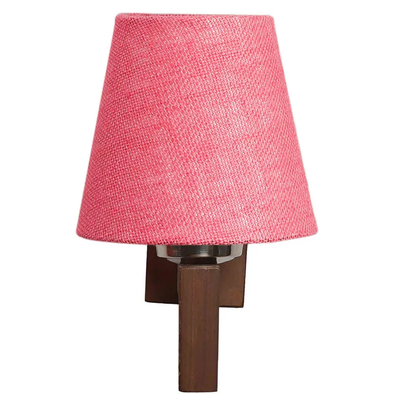 Rosy Conical Wooden Wall Lamp media 7