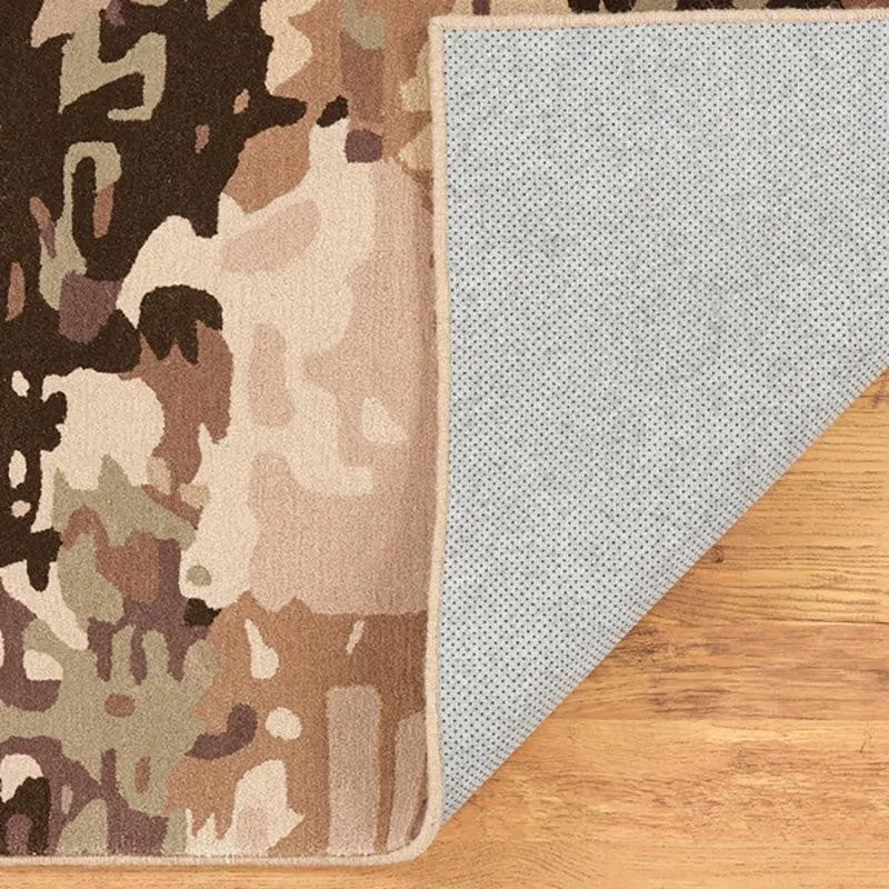 Sobek Hand Tufted Abstract Wool & Nylon Carpet - Brown media 5