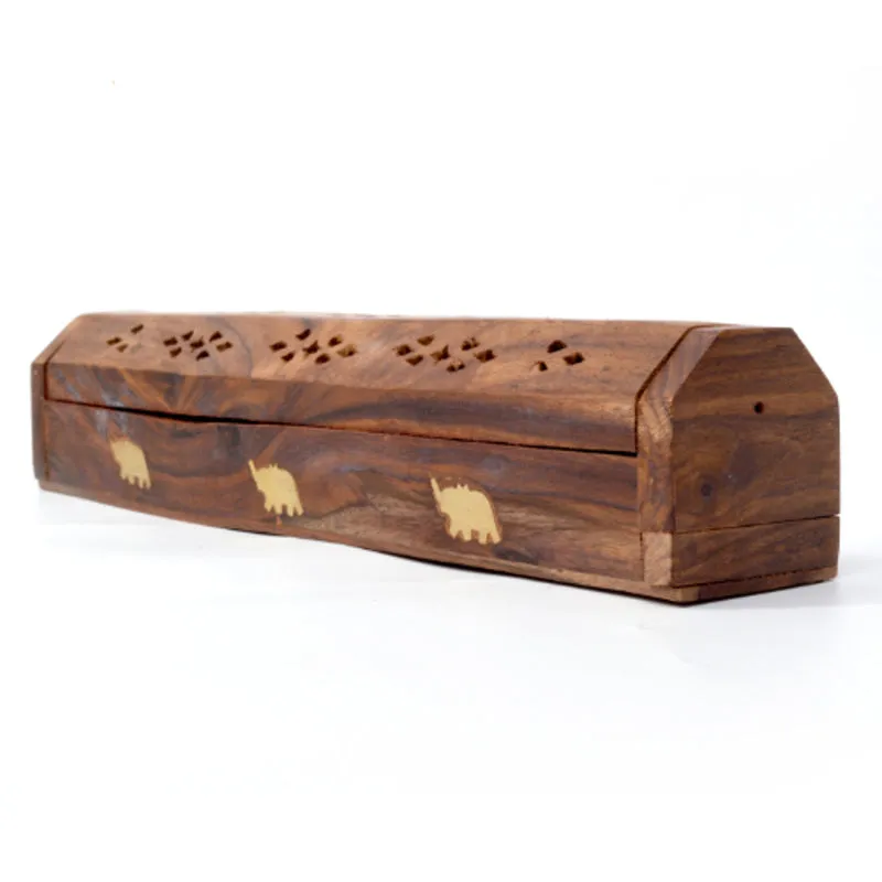 Sanatan Wooden Incense Holder - Brown media 5