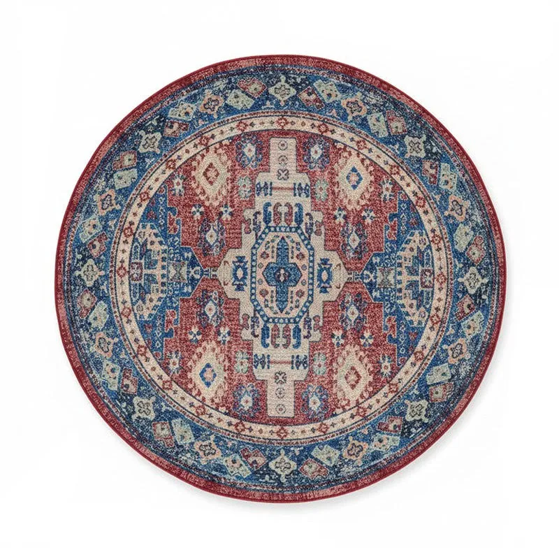 Oriental Tradition Round Recycled PET Rug media 1