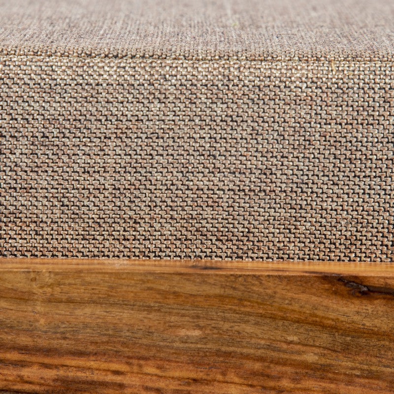 Lavro Sheesham Wooden Bench with Cushions (Beige) - Four Piece Set media 6