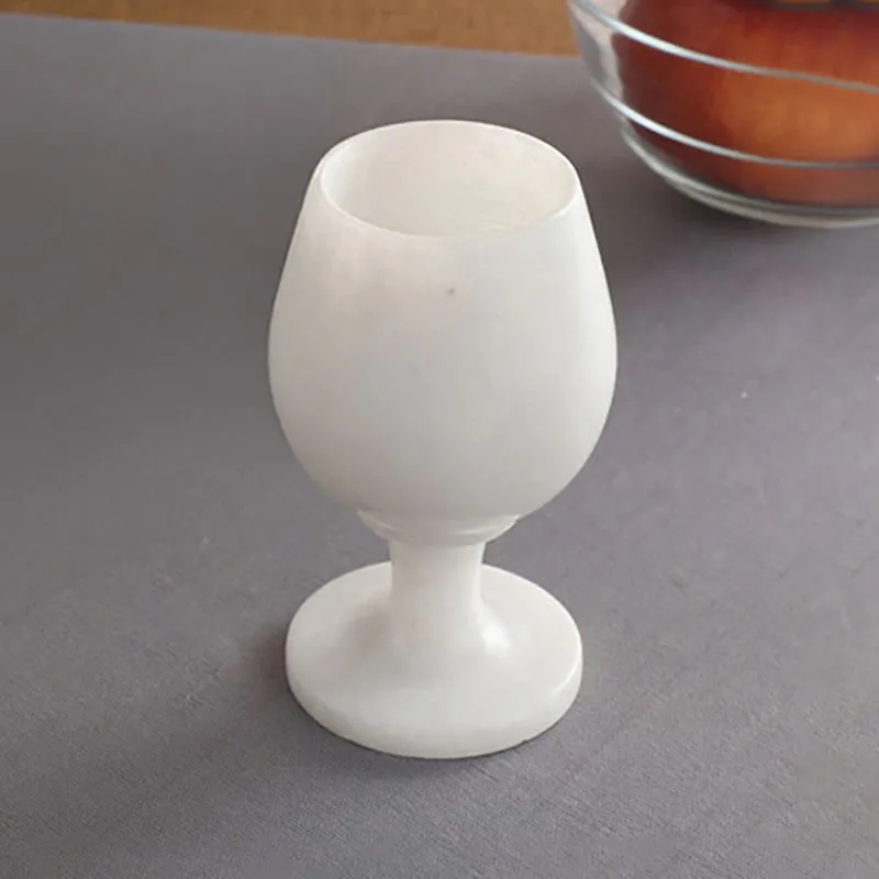 Carrara Chic Marble Wine Glass - 250 ML media 1