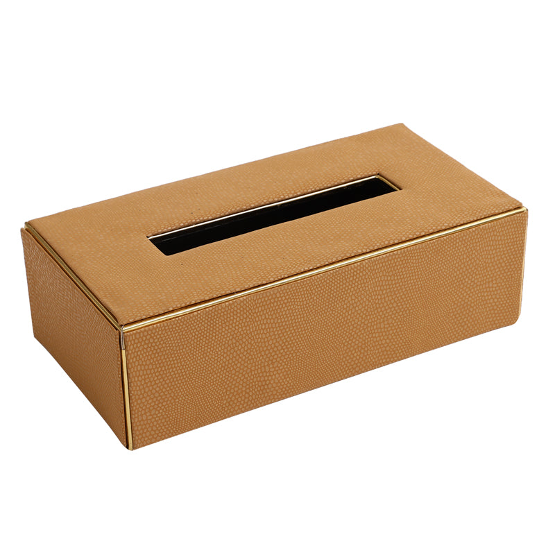 Meho Leather Tissue Box - Brown media 4