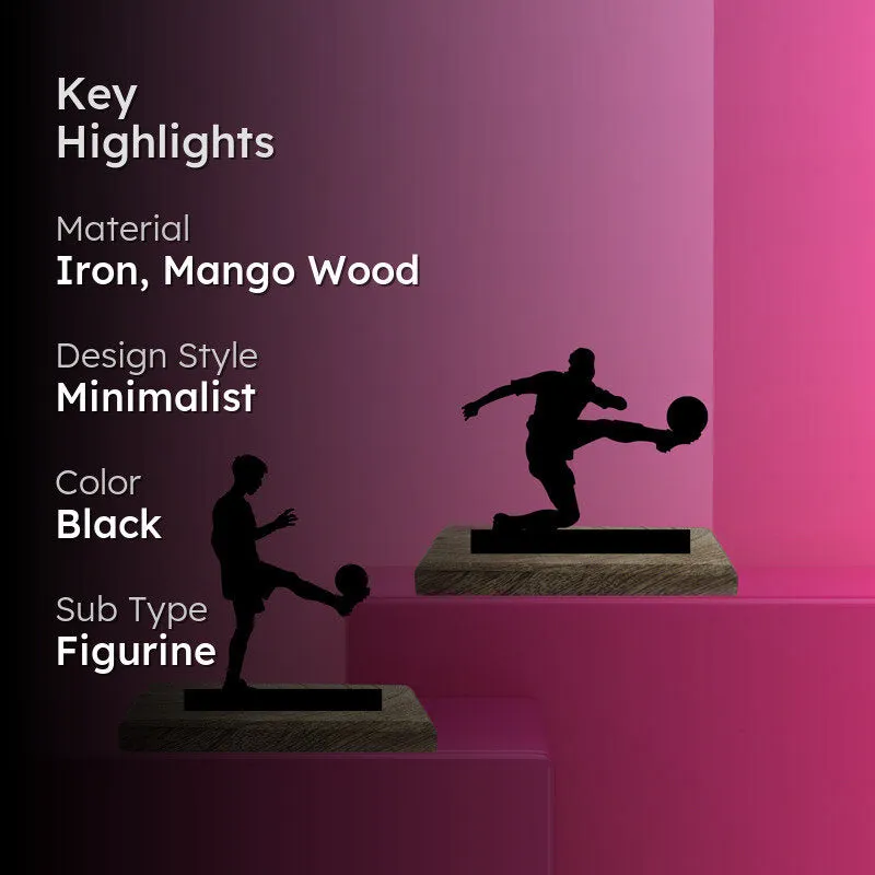 Soccer Duo I Showpiece - Set Of Two media 2