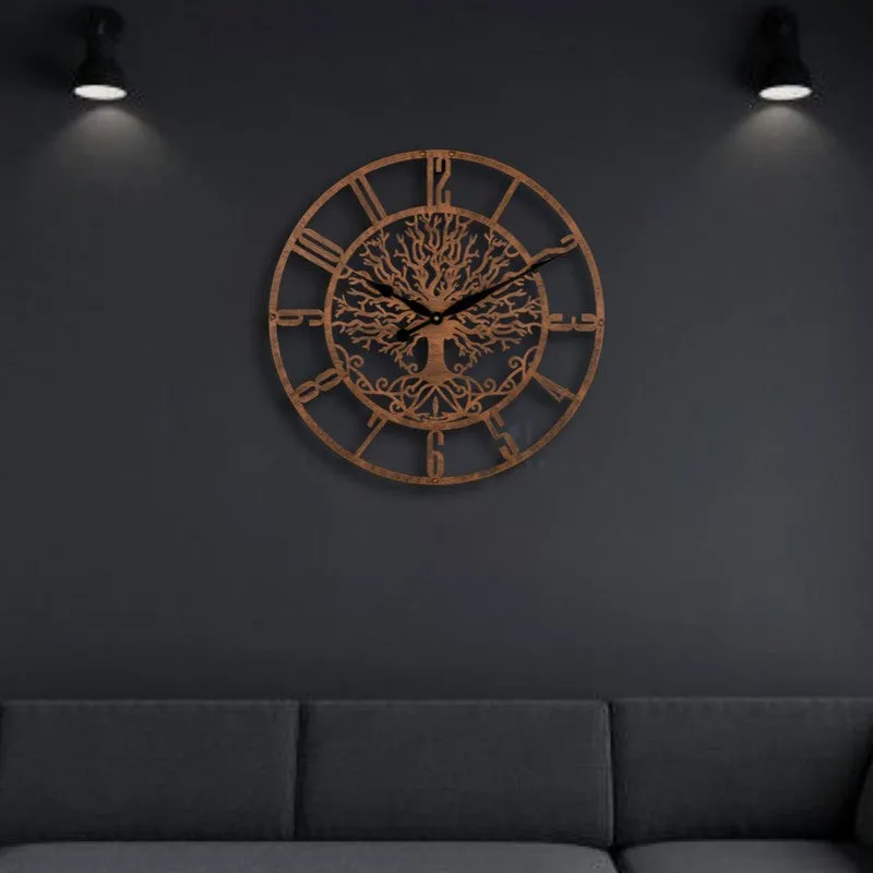 Spring Silent Wall Clock - Bronze media 5