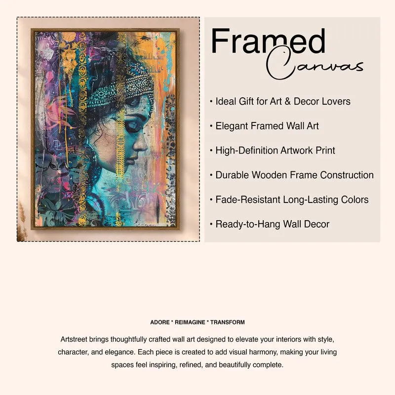 Fluid Figure Canvas Wall Art With Frame media 6