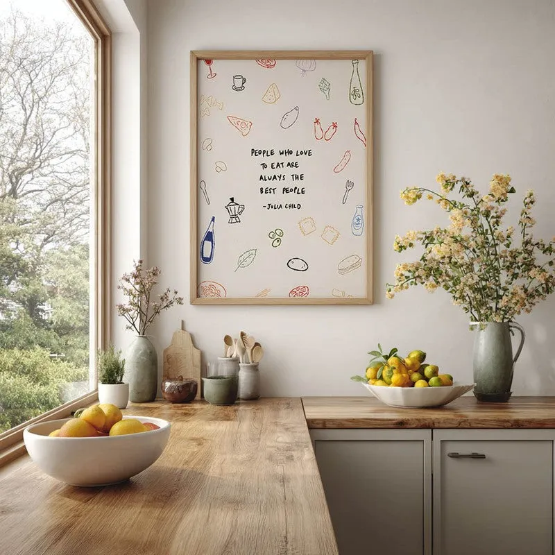 Fizz Feast Archival Canvas Wall Art - Brown media 5