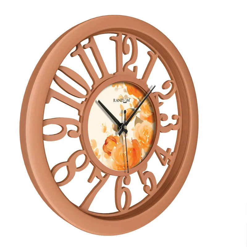 Misty Peach Wall Clock media 5