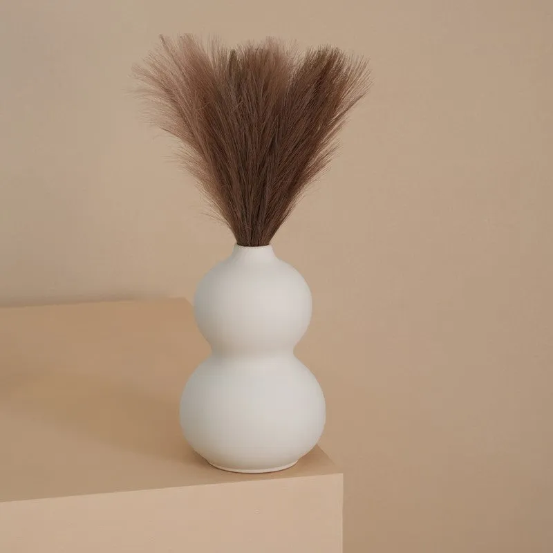 Soft Pebble Stacked Ceramic Vase media 9