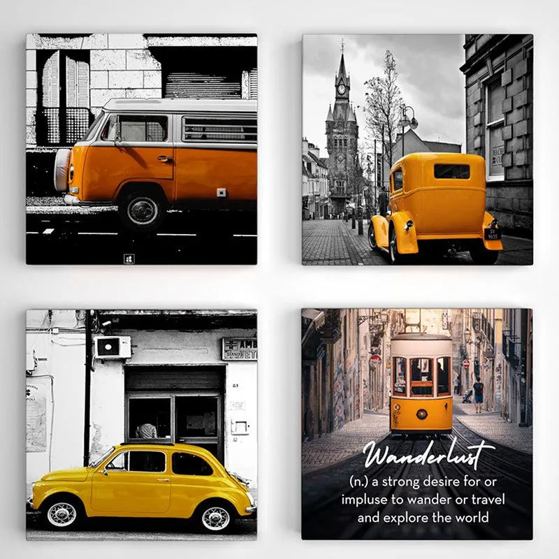 Vintage Wheels Wall Art - Set Of Four media 4