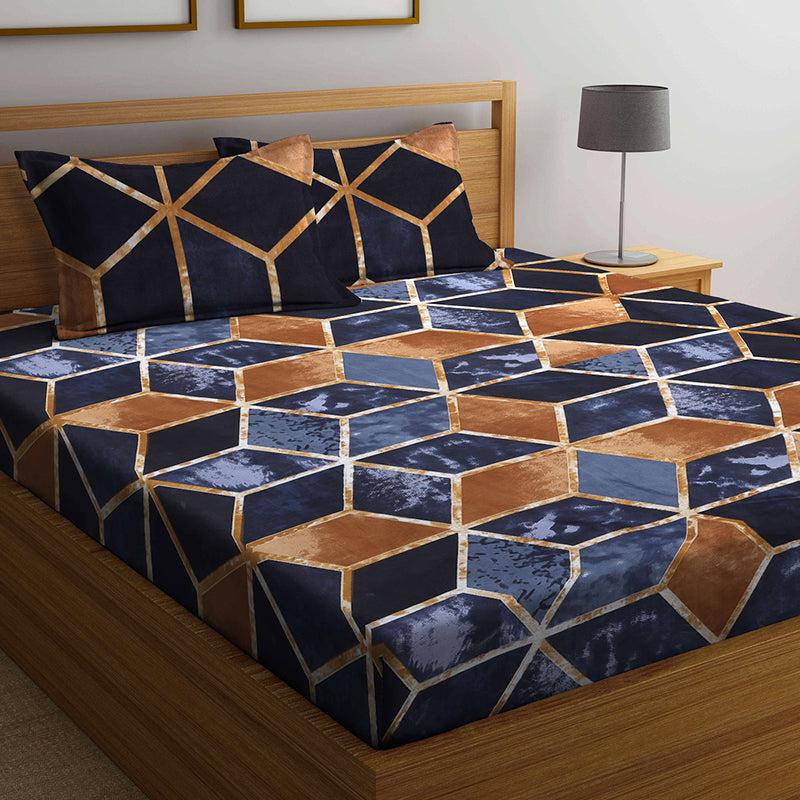 Dracula Geometric Bedsheet - 150 GSM media 3