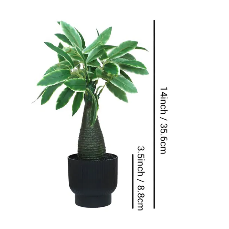 Ever Lush Artificial Plant With Black Plastic Pot - 1 ft media 5