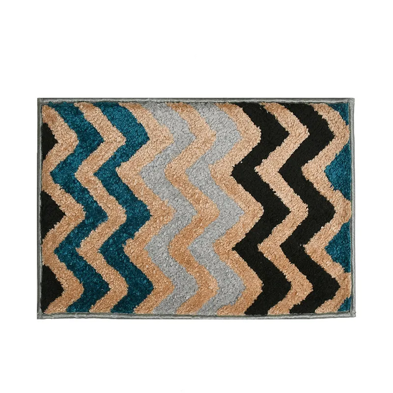 Striava Microfiber Bath Mat - Beige & Black media 7